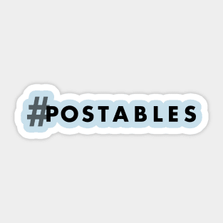 #POstable Hashtag (dark) Sticker